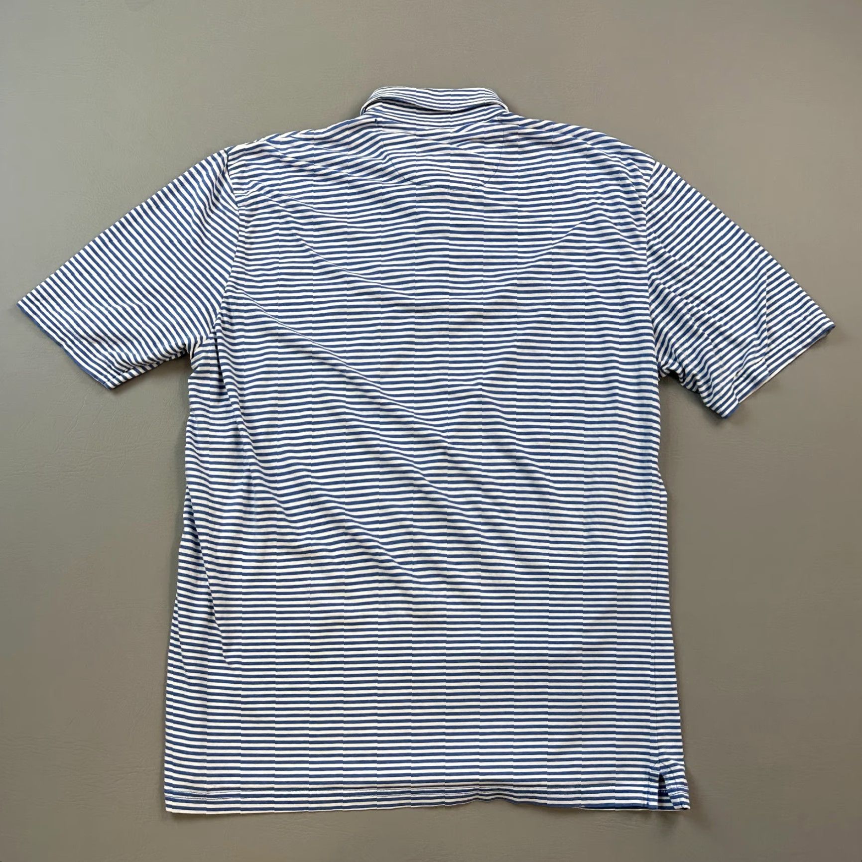 johnnie-O johnnie-O Polo Shirt Mens Medium Blue Striped Lightweight Golf Pocket Shirt Size US M / EU 48-50 / 2 - 6 Thumbnail