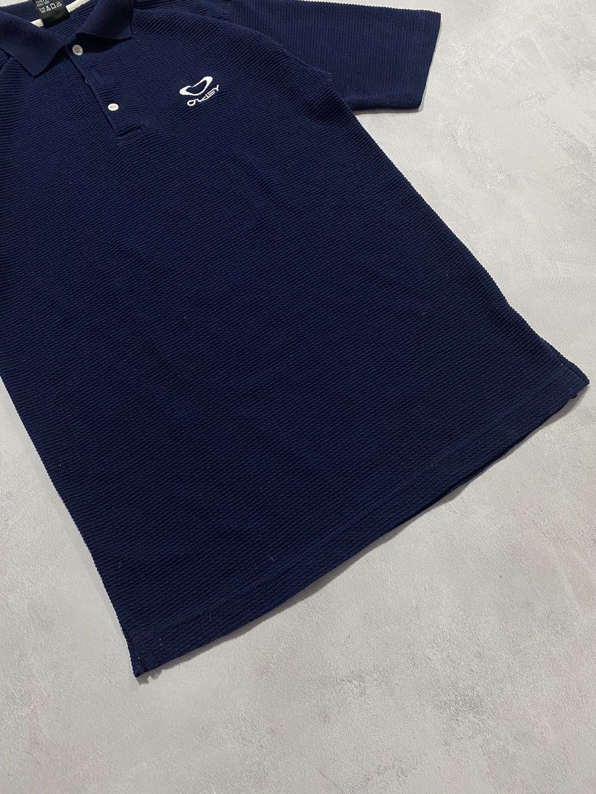 Oakley 🦋 Vintage 90s Rare T Shirt Polo Striped Knit OAKLEY Size US M / EU 48-50 / 2 - 4 Thumbnail