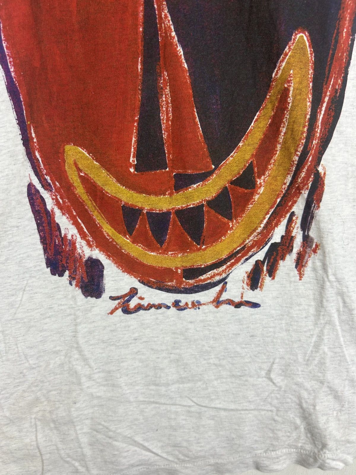 Vintage Vintage 90s Art Tees / potrait Art Sketch Paint Size US L / EU 52-54 / 3 - 5 Thumbnail