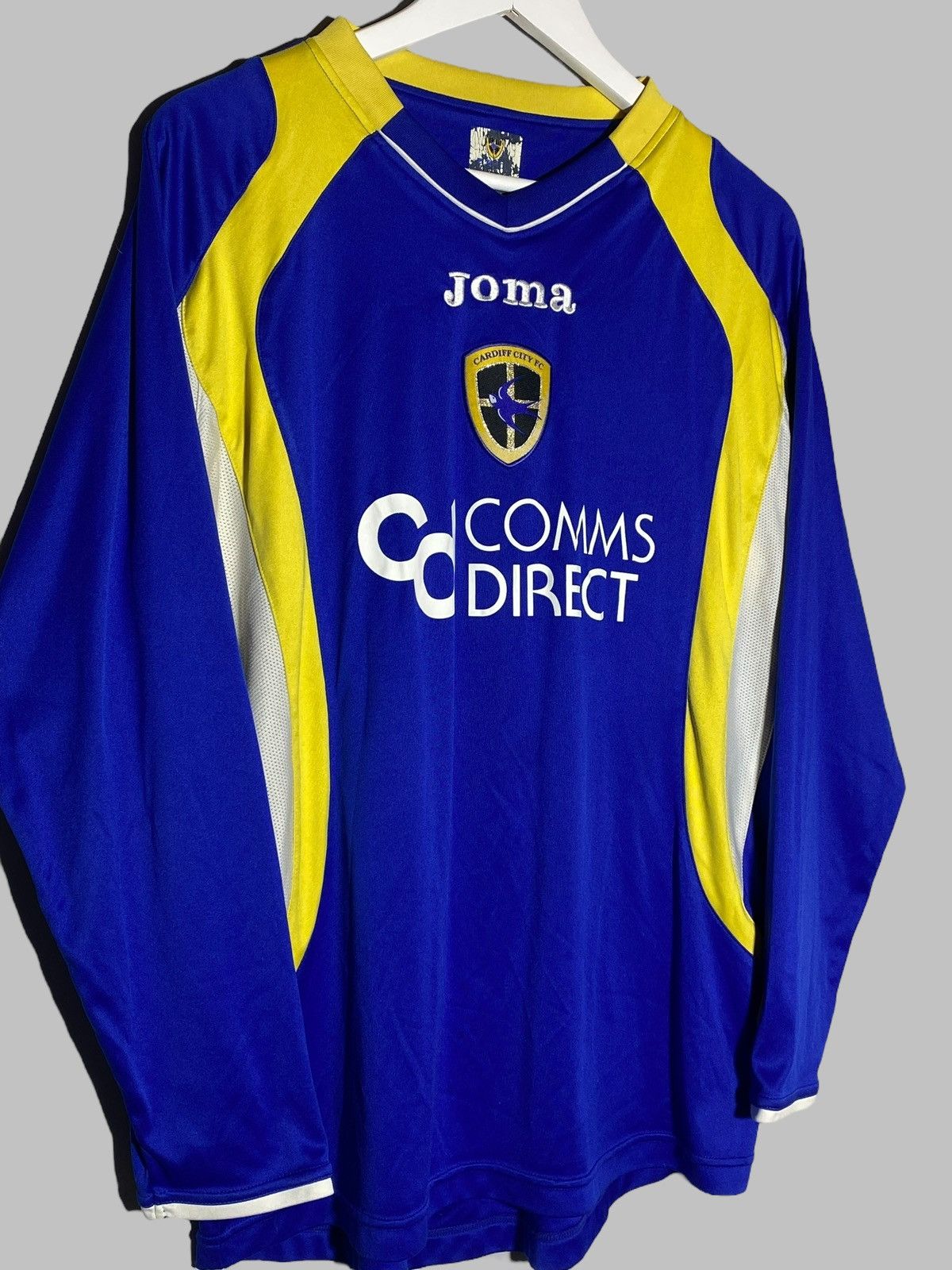 Joma 🔥 VINTAGE 00s JOMA CARDIFF CITY LONG SLEEVE SOCCER JERSEY 🔥 Size US M / EU 48-50 / 2 - 3 Thumbnail