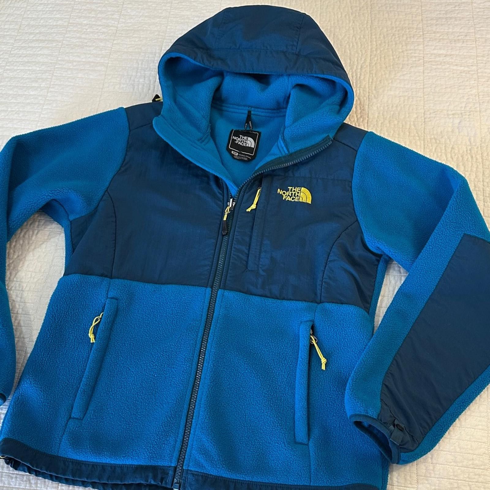 The North Face North Face Small Hooded Denali Fleece Jacket y2k rare Size S / US 4 / IT 40 - 1 Thumbnail