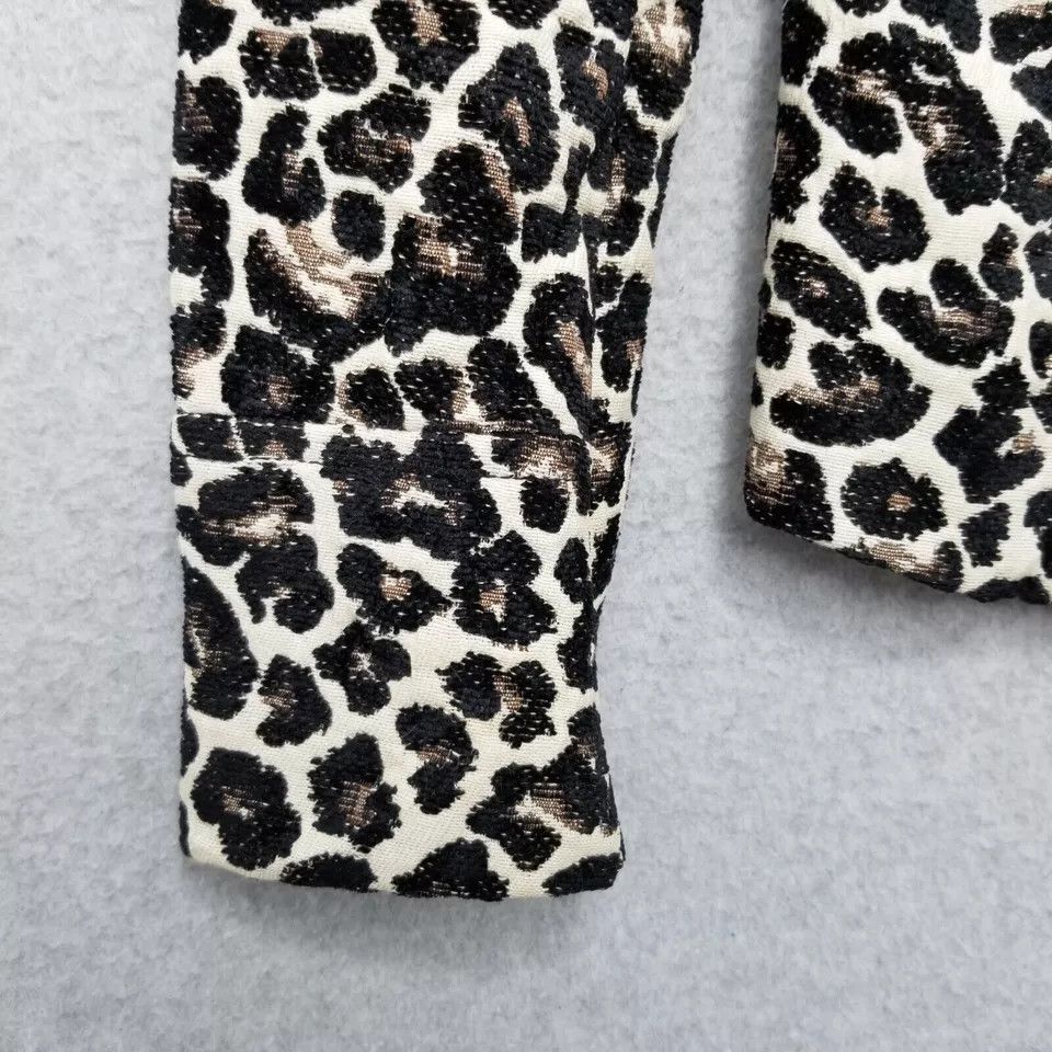Forever 21 Forever 21 Jacket Womens Small Brown Leopard Print Buttons Size S / US 4 / IT 40 - 7 Thumbnail