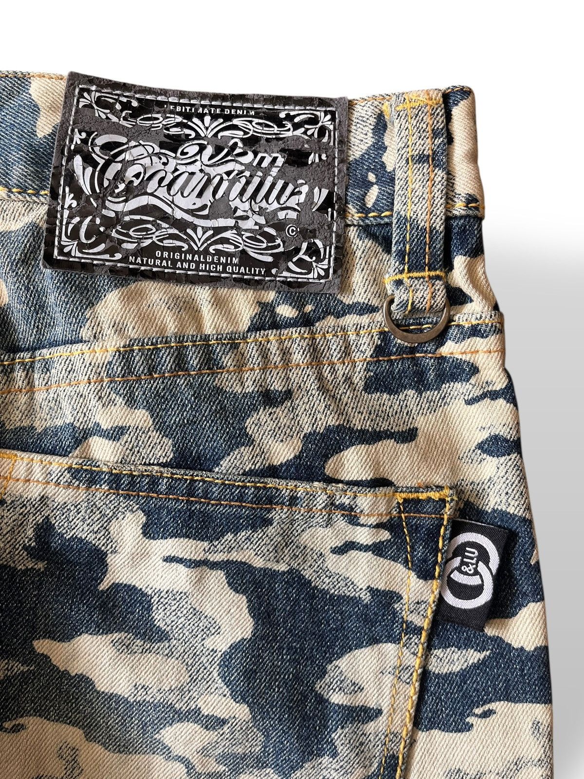 If Six Was Nine Japanese Brand Co & Lu Fullprint Jeans Size US 30 / EU 46 - 15 Thumbnail