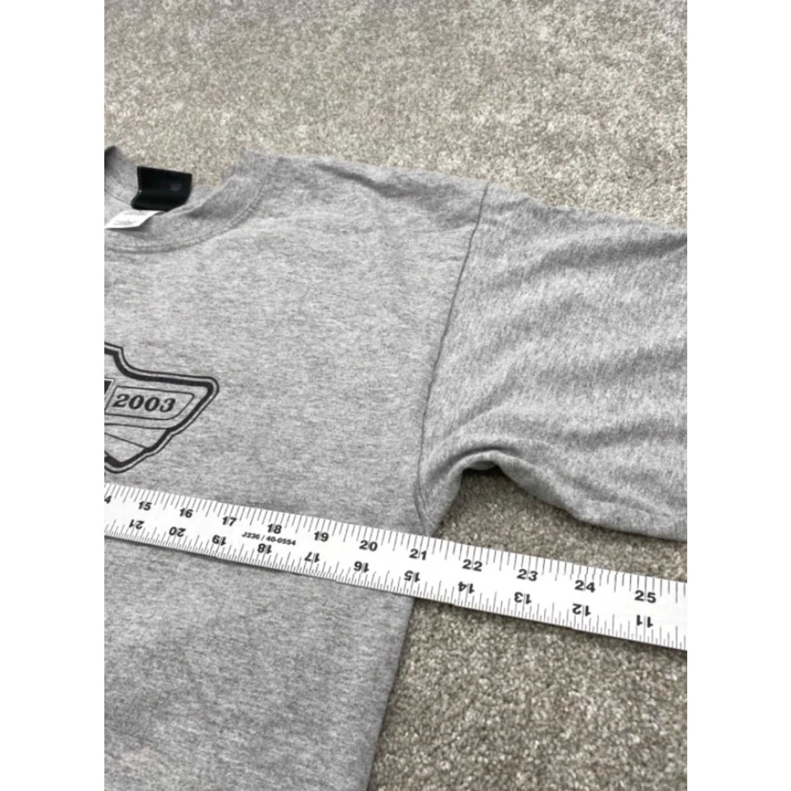 Harley Davidson VINTAGE Harley-Davidson T-Shirt L Mens Gray Short Sleeve Crew Neck Logo 1903-2003 The Ride Home Back 4545 Size US L / EU 52-54 / 3 - 8 Thumbnail