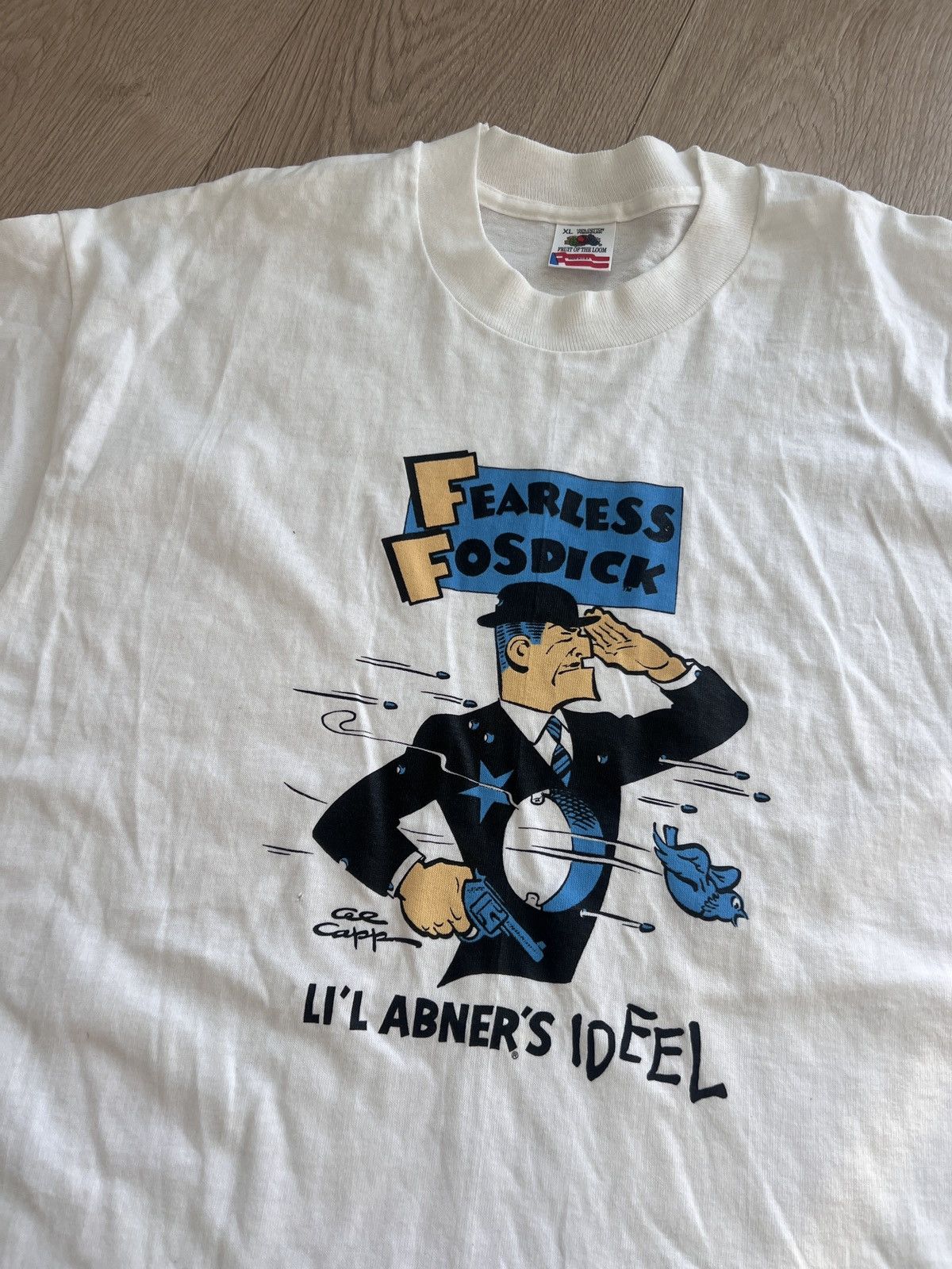 Vintage Vintage Fearless Fosdick Cartoon Comic Dick Tracy 90s Tshirt Size US XL / EU 56 / 4 - 1 Thumbnail