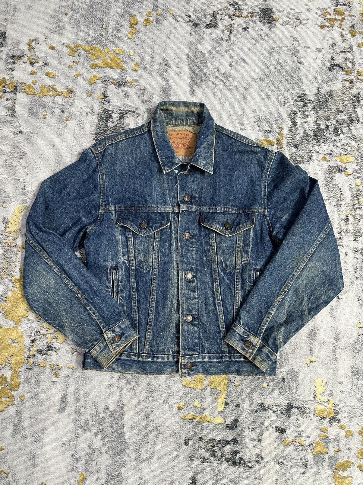 Levi's Vintage Clothing Vintage Levis Denim Trucker Jacket – Made In USA 70s Style Size US S / EU 44-46 / 1 - 1 Thumbnail