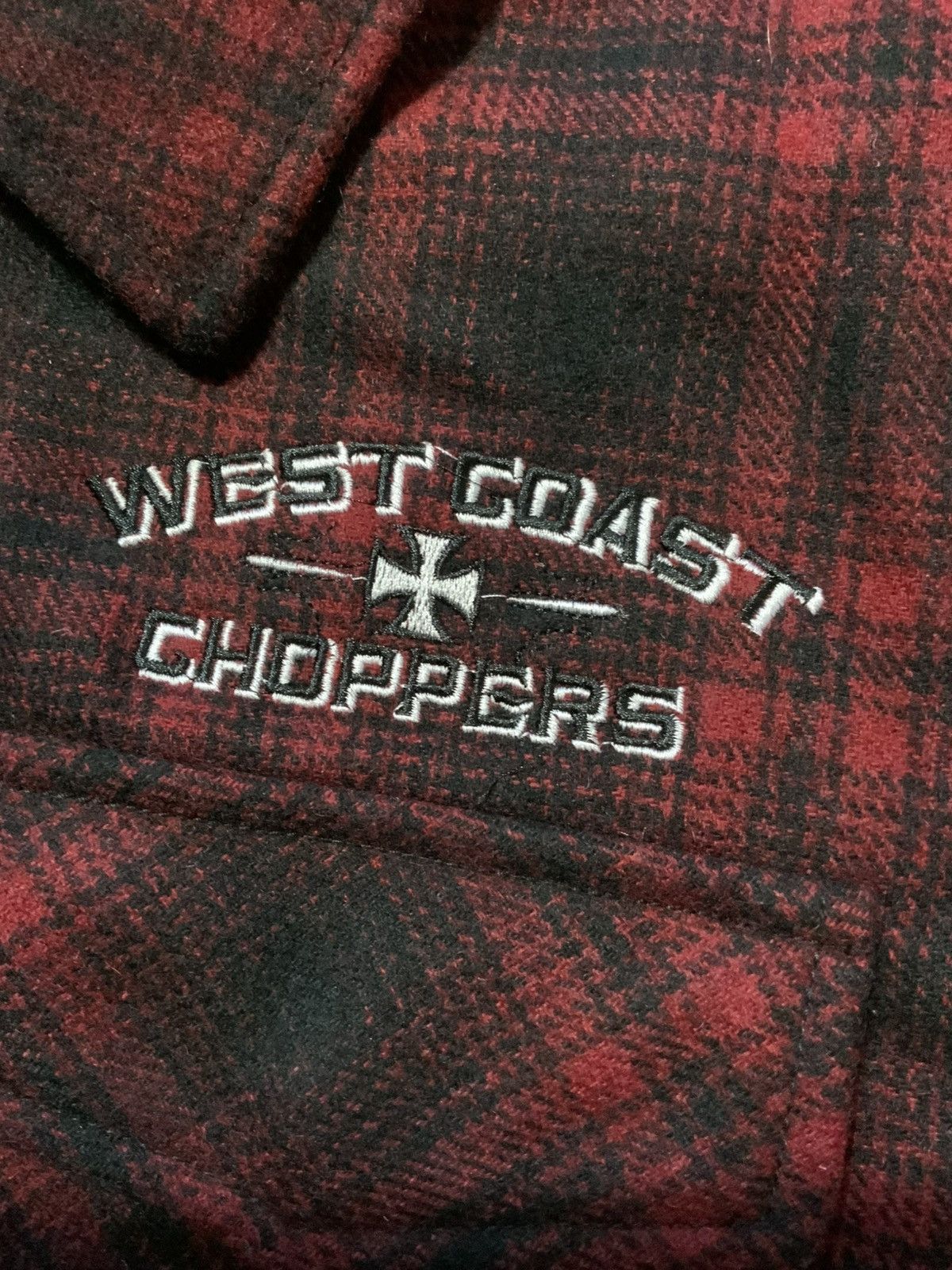 West Coast Choppers Jesse James West Coast Choppers Buffalo Plaid Wool Jacket Size US XXL / EU 58 / 5 - 4 Thumbnail