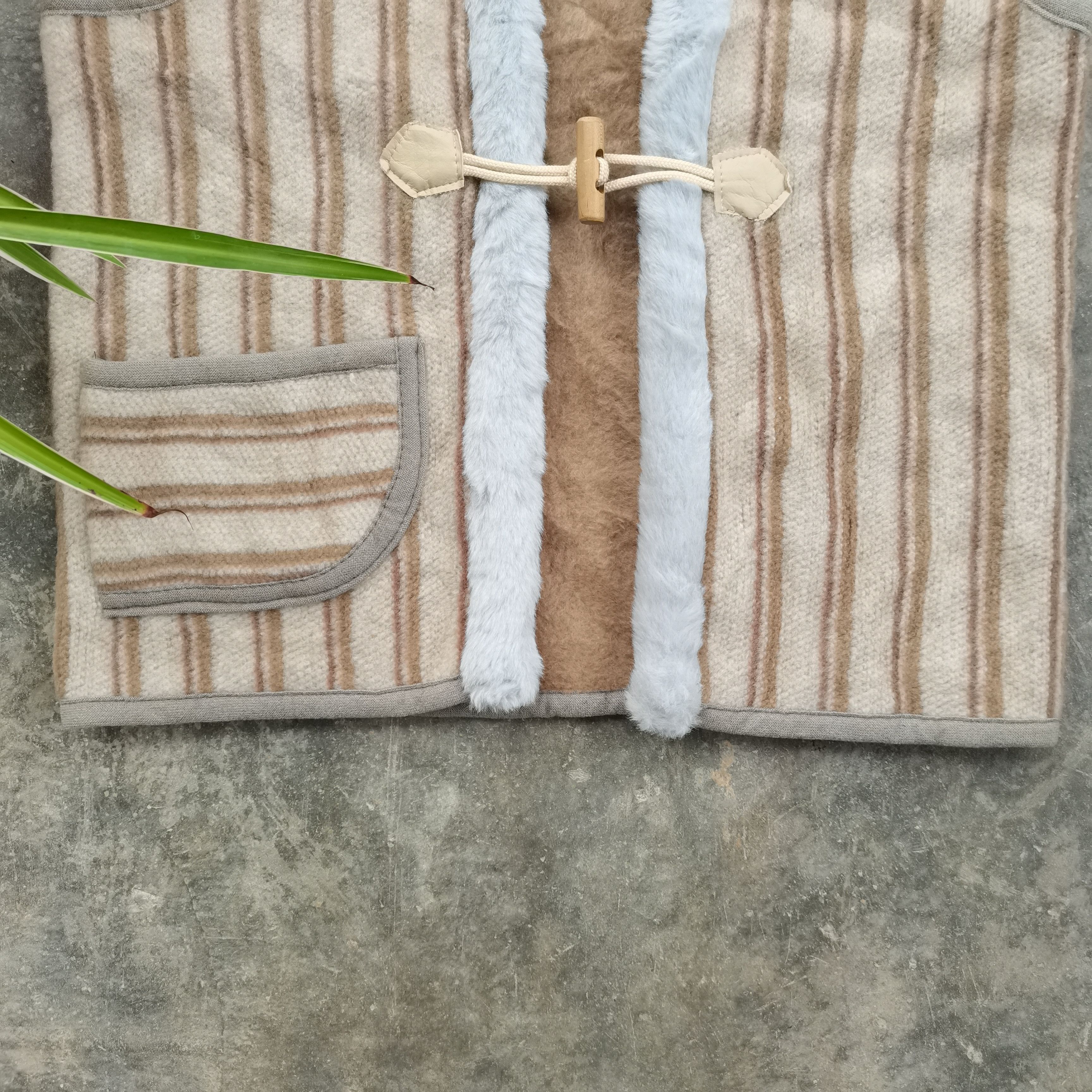 Japanese Brand × Vintage Vintage Rare🔥Japanese Brand Sleeveless Stripes Kimono Size US M / EU 48-50 / 2 - 5 Thumbnail