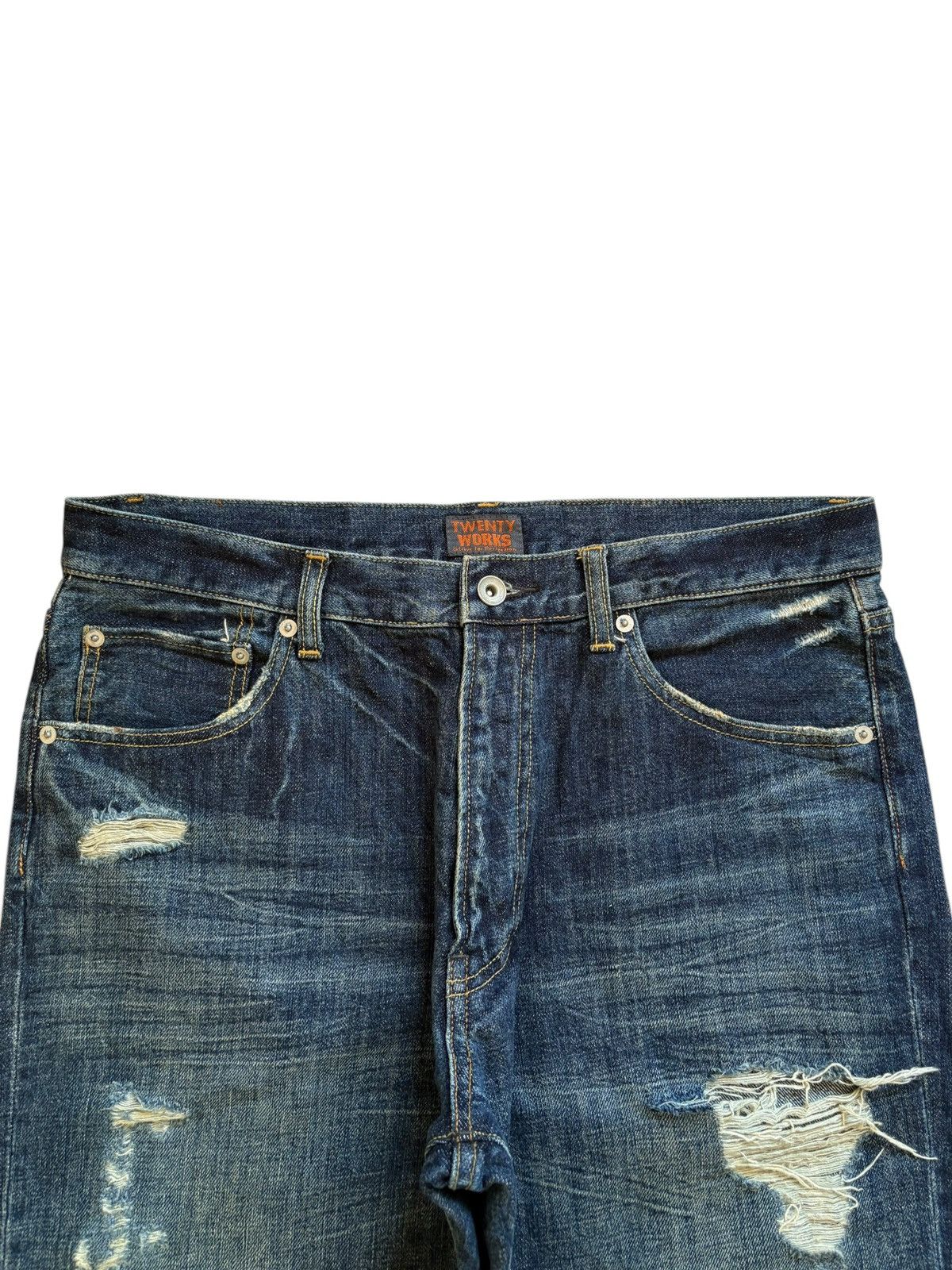 Japanese Brand Vintage Japanese Brand Mud Wash Distressed Baggy Jeans Size US 34 / EU 50 - 4 Thumbnail