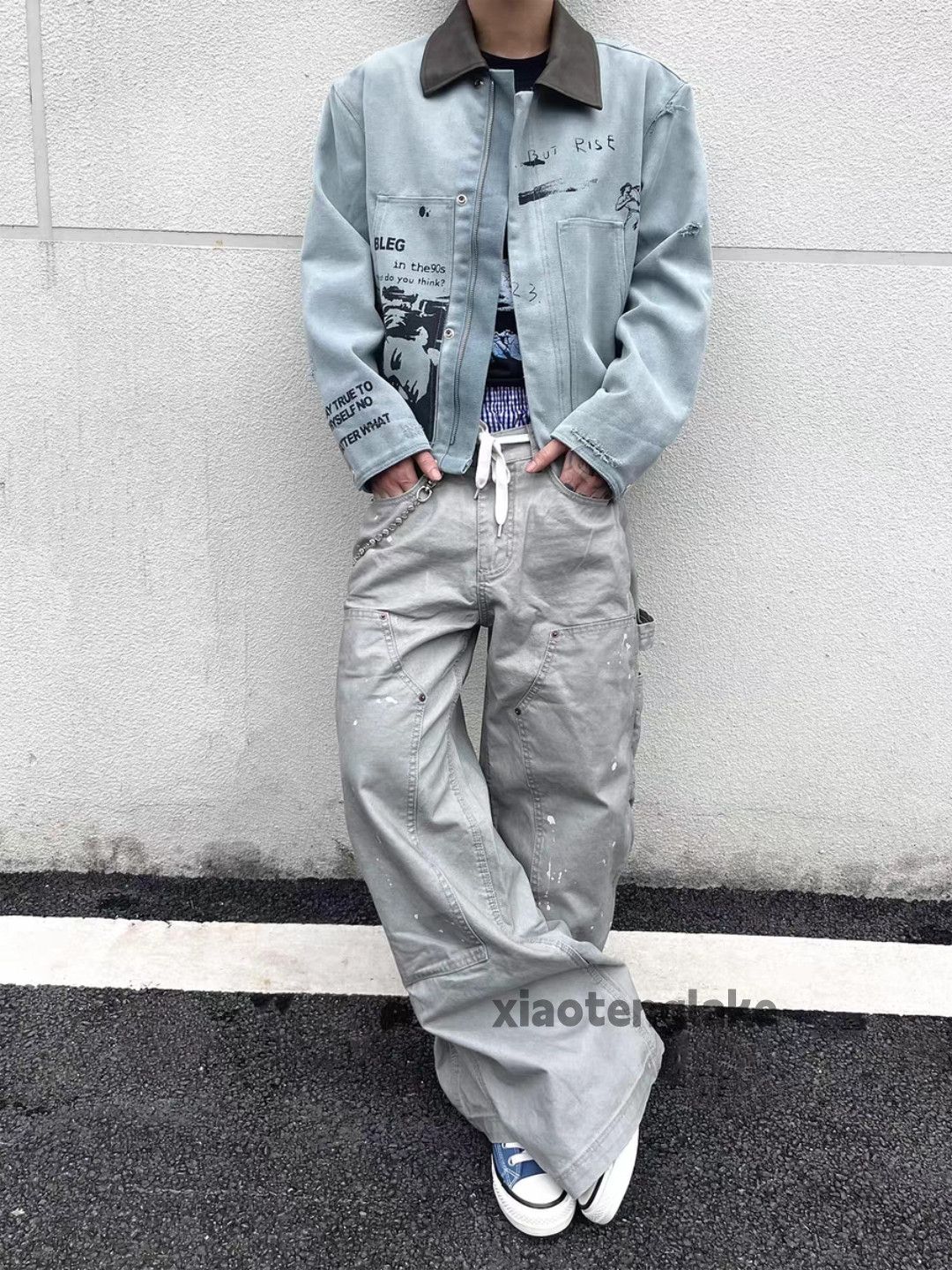 Vintage xtl retro loose baggy skate hiphop carpenter pants Size US 32 / EU 48 - 6 Thumbnail