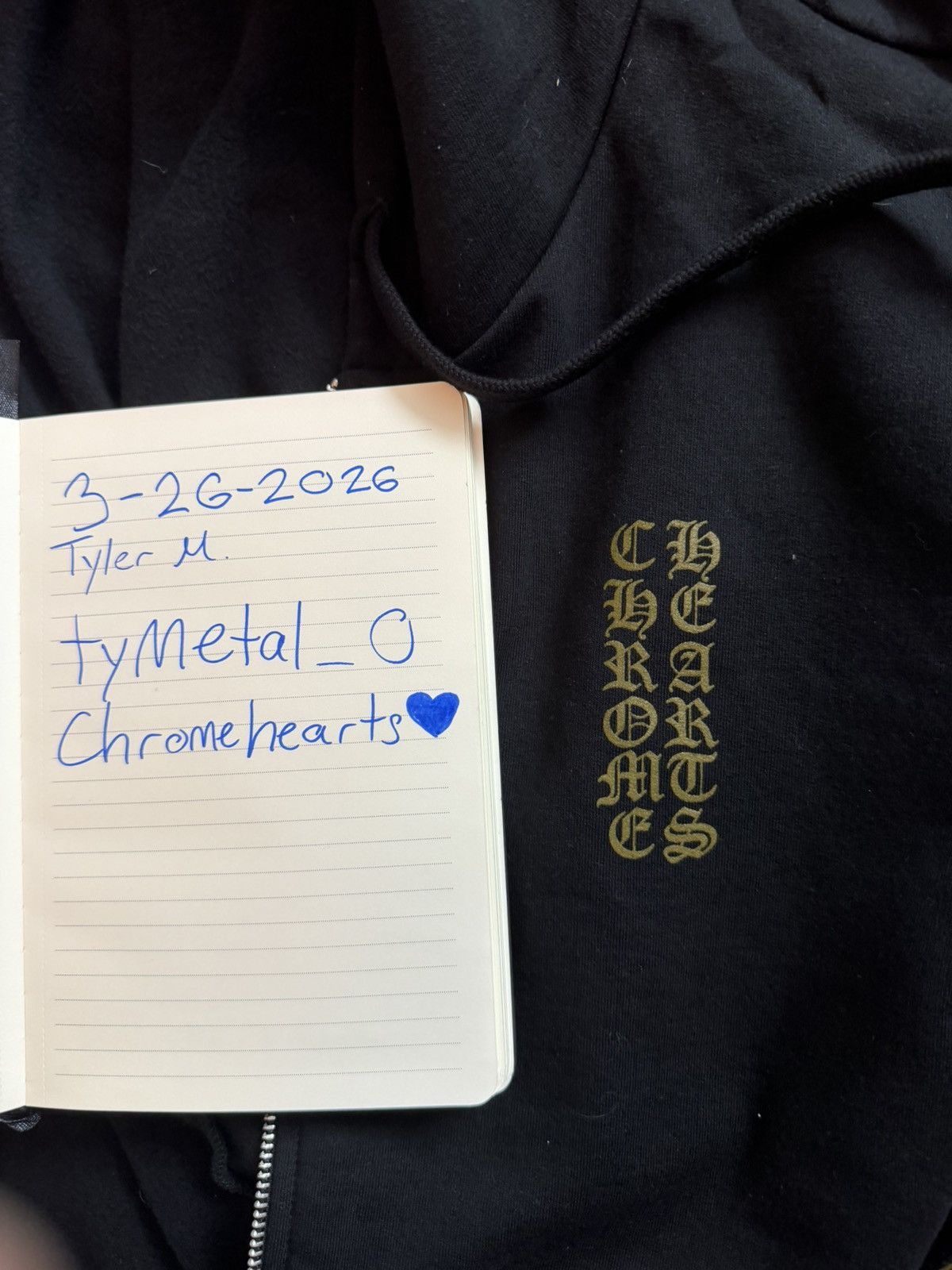 Chrome Hearts Chrome Hearts Vertical Logo Hoodie Size US M / EU 48-50 / 2 - 7 Thumbnail