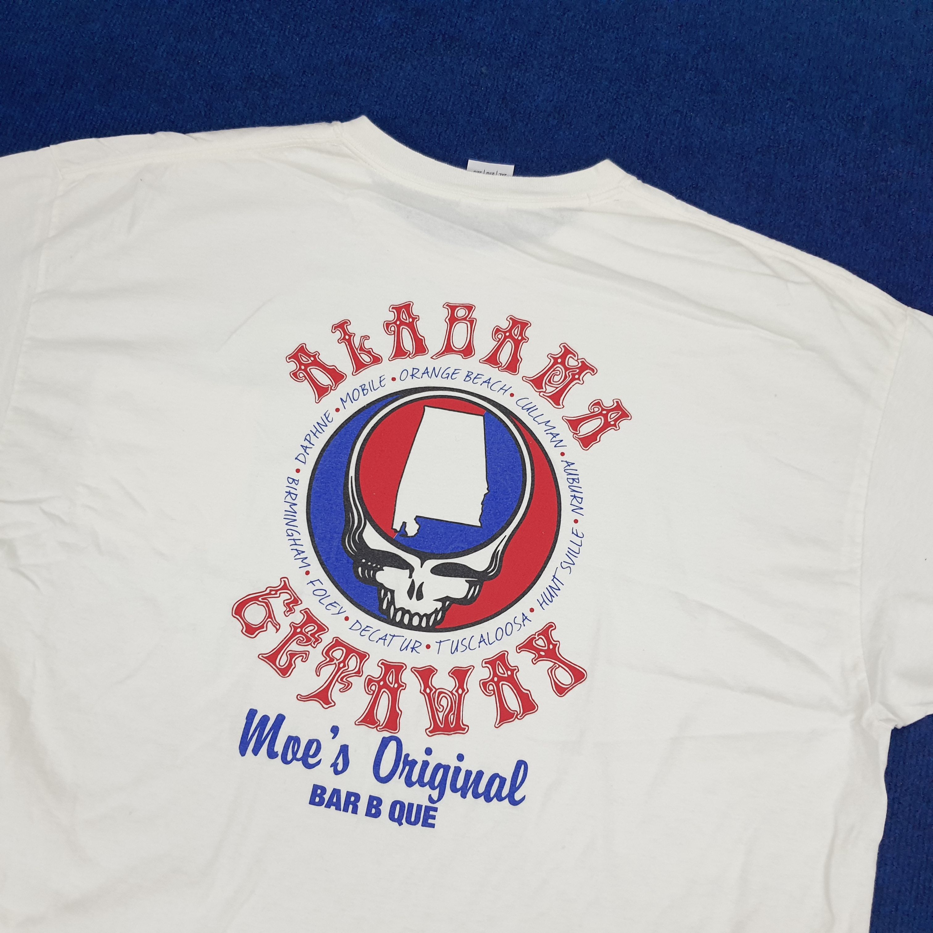 Grateful Dead × Vintage Vintage Grateful Dead Alabama Getaway Bar B Que T-shirt Size US XL / EU 56 / 4 - 2 Thumbnail