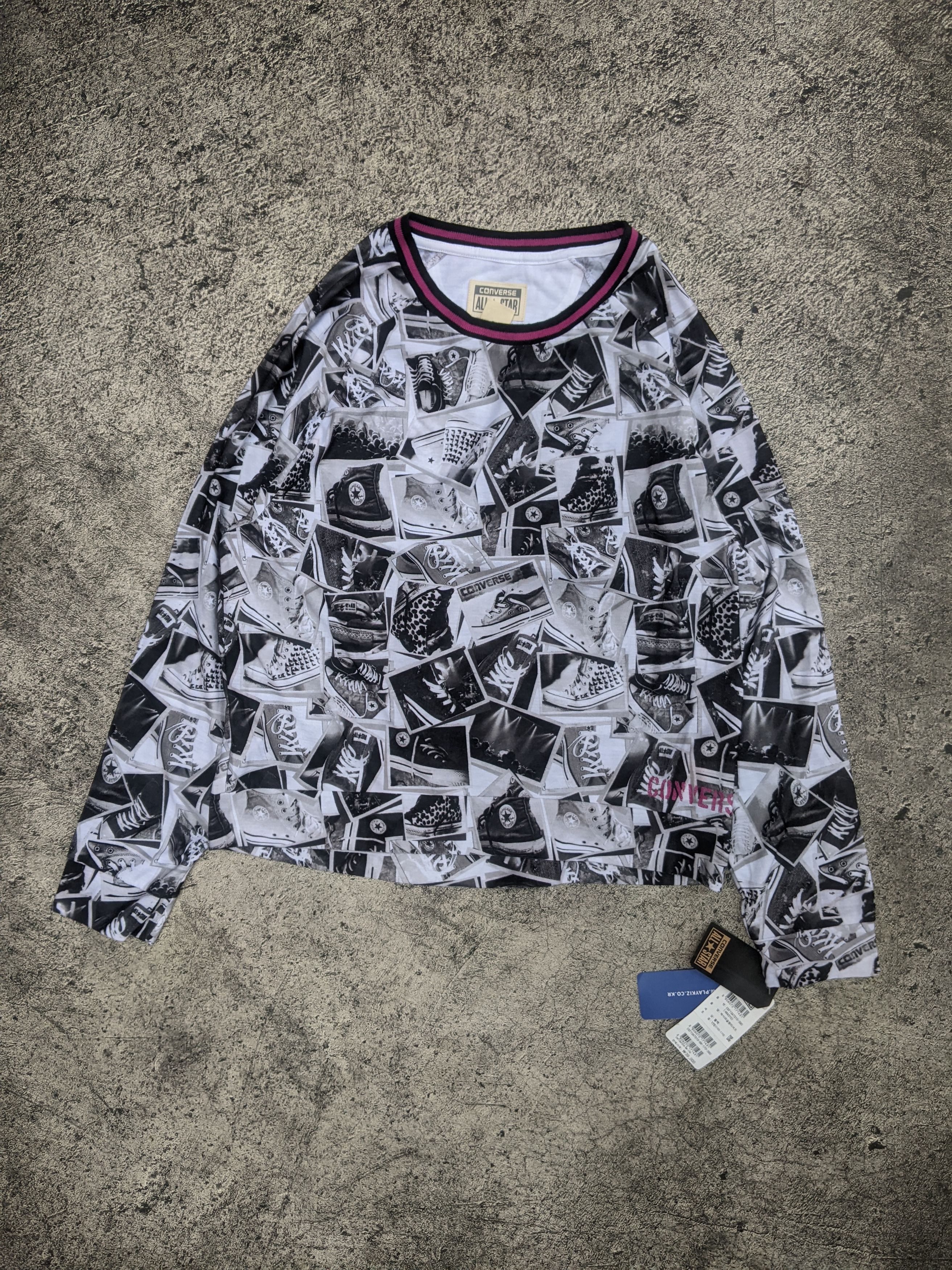 Converse Chuck Taylor All Over Print Long Sleeve T Shirt Size US S / EU 44-46 / 1 - 1 Thumbnail