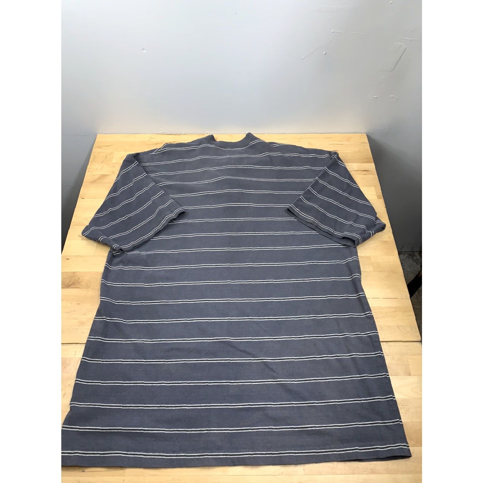 Vintage VINTAGE McIntosh & Seymour T Shirt Striped Henley Blue Short Sleeve L Mens 4221 Size US L / EU 52-54 / 3 - 2 Thumbnail