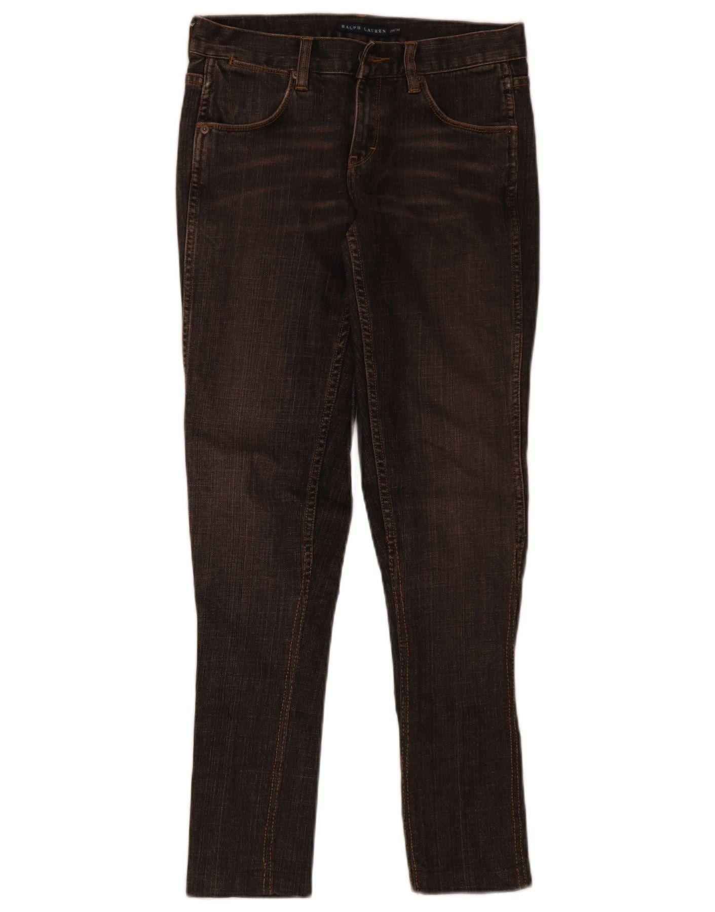 Ralph Lauren Womens Skinny Jeans W28 L30 Navy Blue Cotton Size 42" / US 20 - 1 Thumbnail