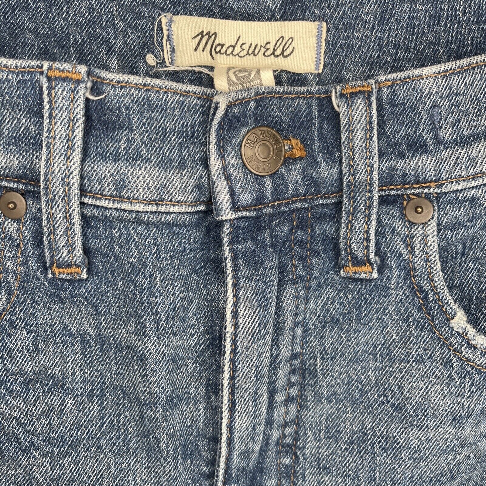 Madewell Madewell Women's Size 27 Dark Wash Mid-Rise Straight Leg Size 27" / US 4 / IT 40 - 2 Thumbnail