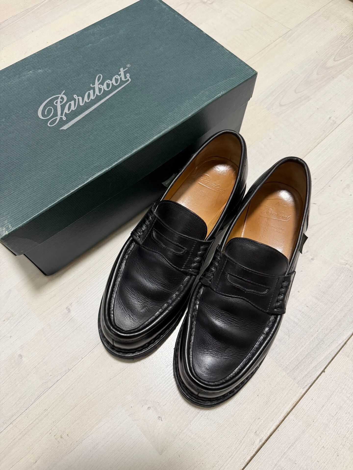 Paraboot Paraboot Reims Black Loafer Shoes Size US 9.5 / EU 42-43 - 1 Thumbnail