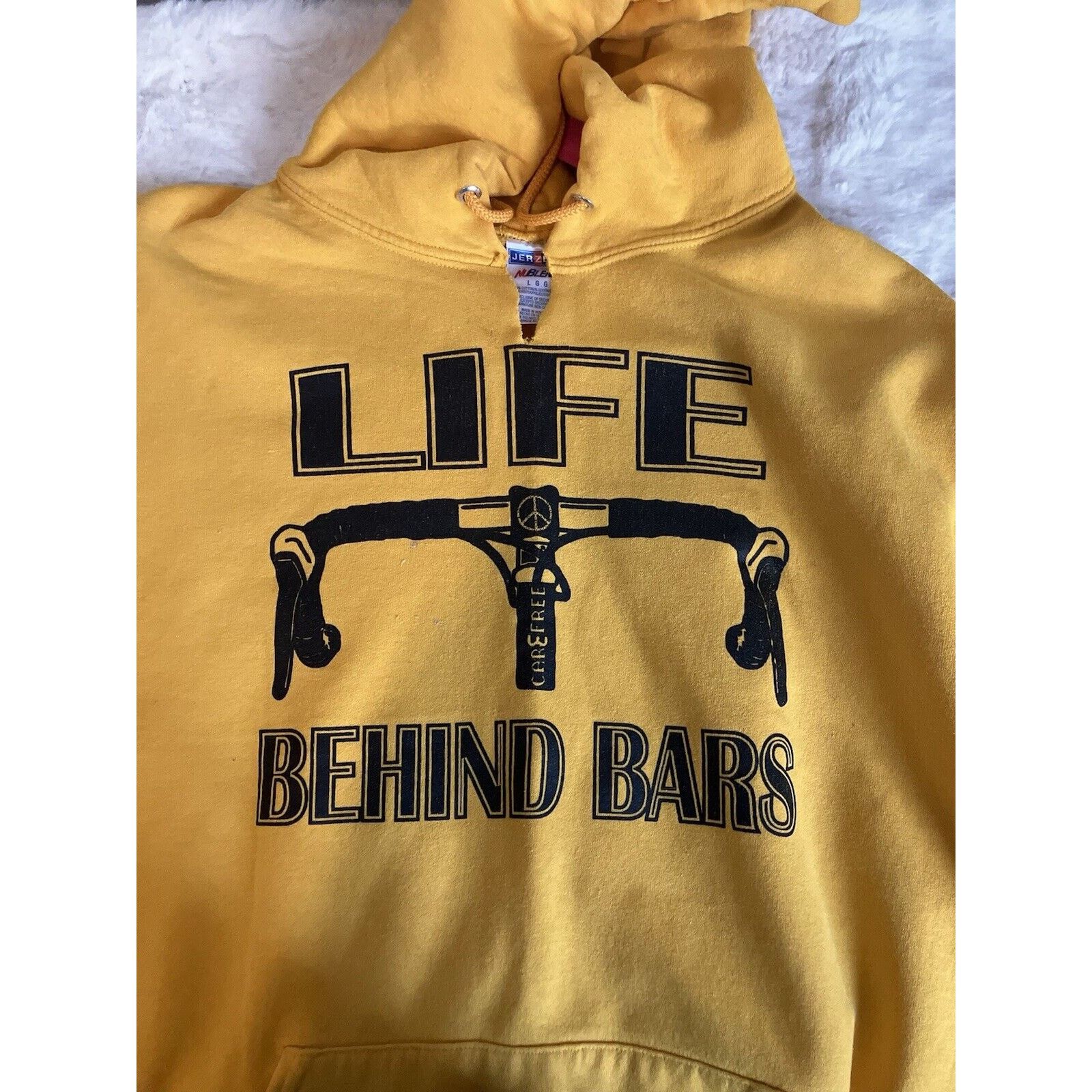 Jerzees Life Behind Bars Sweatshirt hoodie large Nublend Jerzees Size US L / EU 52-54 / 3 - 2 Thumbnail