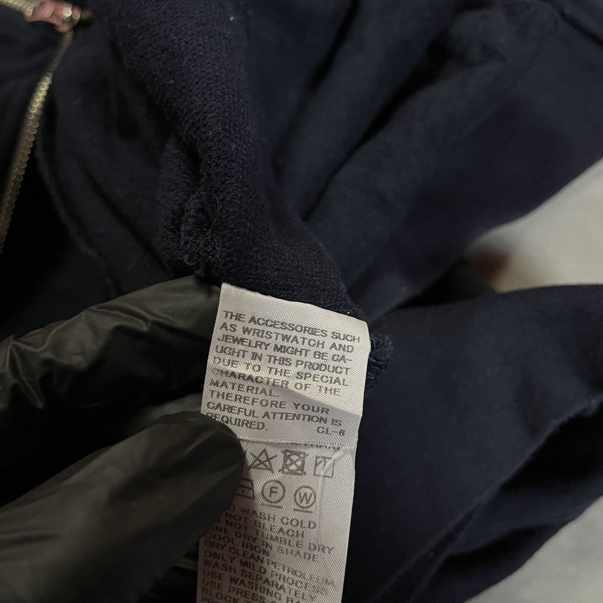 Zucca Zucca Batwing Zip Crewneck Navy Avant-Garde Dolman Sleeve Size US M / EU 48-50 / 2 - 7 Thumbnail