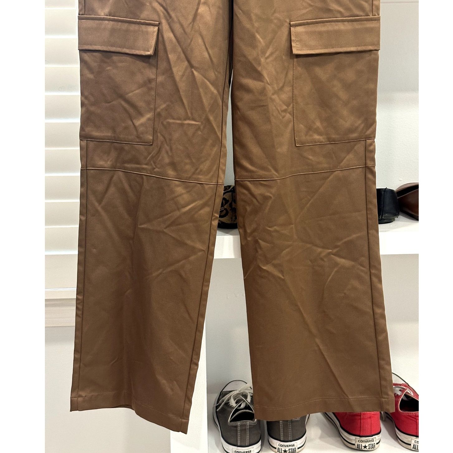 BP. Bp Womens Brown Cargo Pants Side Pockets Straight Fit XS NWT Size 26" / US 2 / IT 38 - 3 Thumbnail