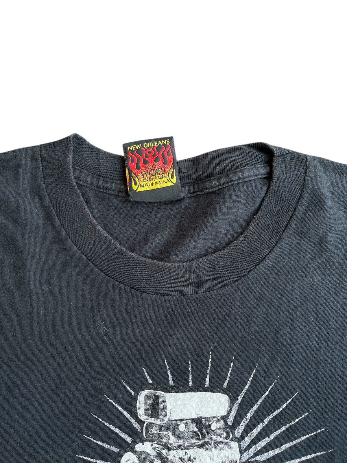 Vintage 90s Archaic Smile Bad Ass Engine Flame Spellout Longsleeve Size US XL / EU 56 / 4 - 3 Thumbnail