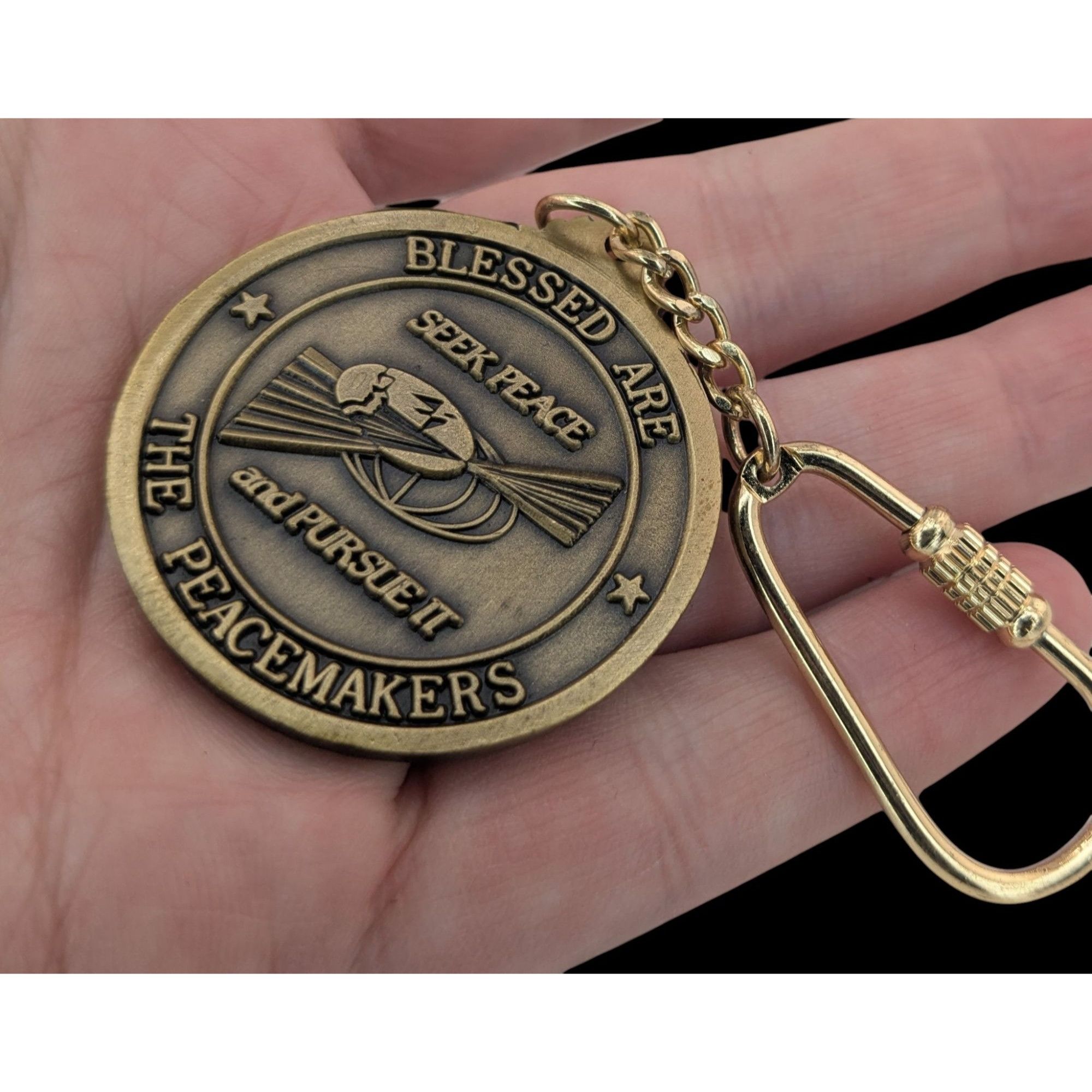 Other US Air Force Chaplain Service Keychain With Bronze Medallion Size ONE SIZE - 1 Thumbnail