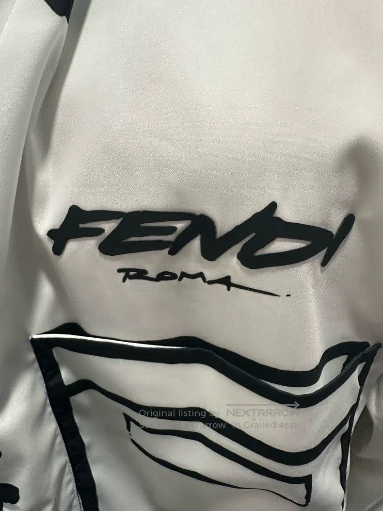 Fendi Fendi California Series Hand-Drawn Drawstring Windbreaker Size XS / US 0-2 / IT 36-38 - 3 Thumbnail
