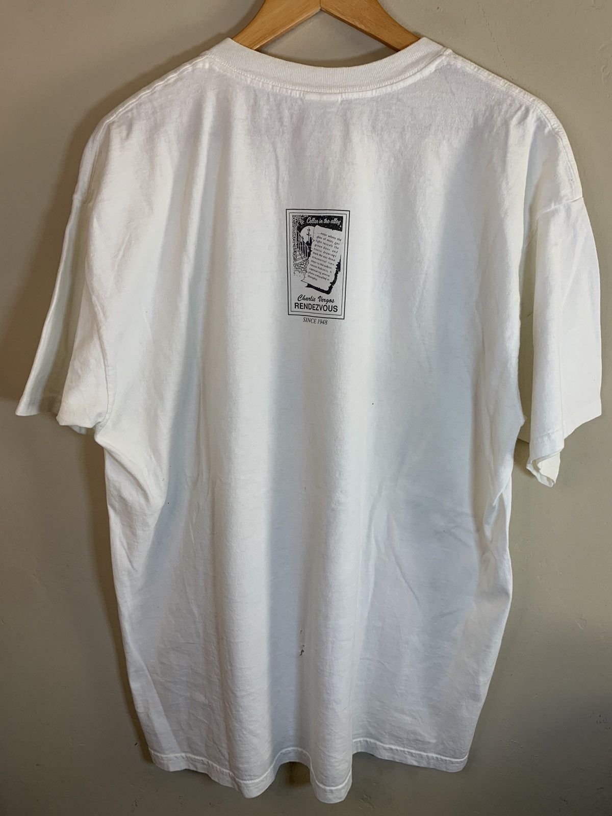 Vintage RARE* Vintage Charlie Vergos BBQ Rib Rendevous Memphis Shirt Size US XL / EU 56 / 4 - 3 Thumbnail