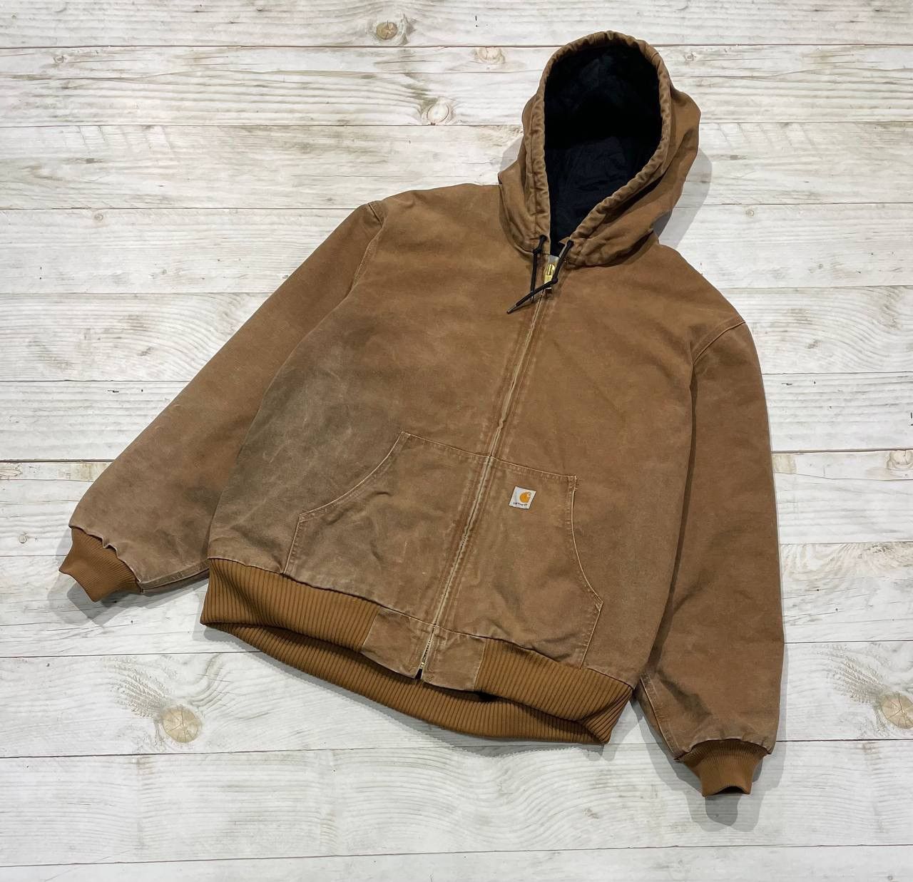 Carhartt Vintage Carhartt Active Jacket Faded Distressed Work Bomber Size US XXL / EU 58 / 5 - 1 Thumbnail