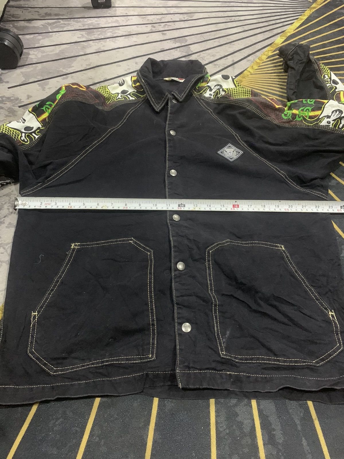 Vintage VINTAGE!! Hot Tuna Black Rock Metal Jacket Size US M / EU 48-50 / 2 - 7 Thumbnail