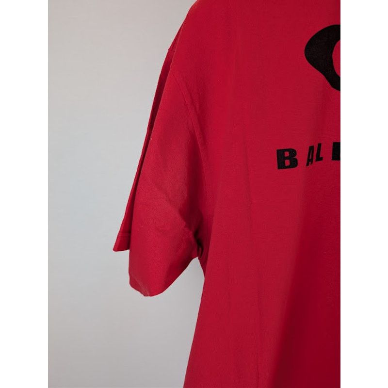 Balenciaga o1rshd1 Sweetheart Dry Jersey Medium Fit T-Shirt in Red Size US L / EU 52-54 / 3 - 14 Thumbnail