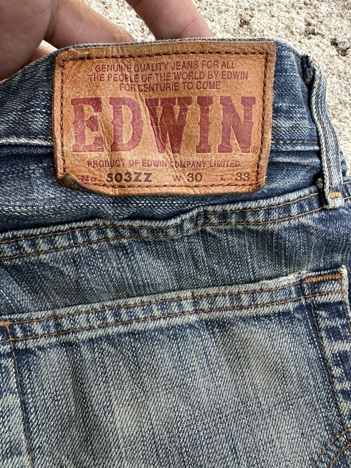 Japanese Brand Vintage Edwin 503zz Faded Japanese Denim W30 Size US 30 / EU 46 - 10 Thumbnail