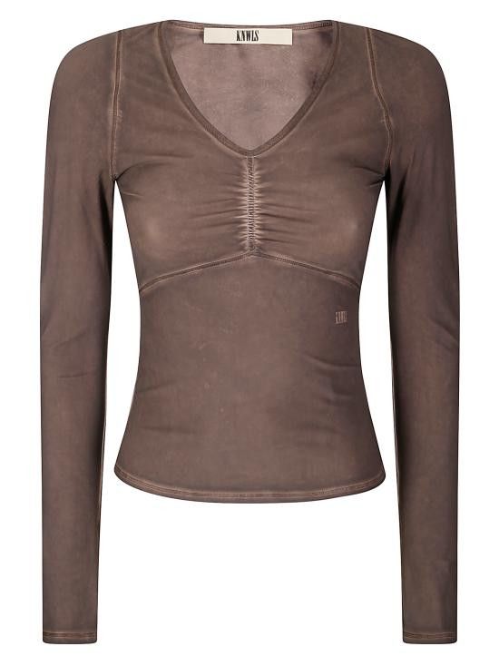 KNWLS KNWLS Women Tops SS25GHOTO0BRO BROWN Size M / US 6-8 / IT 42-44 - 1 Thumbnail