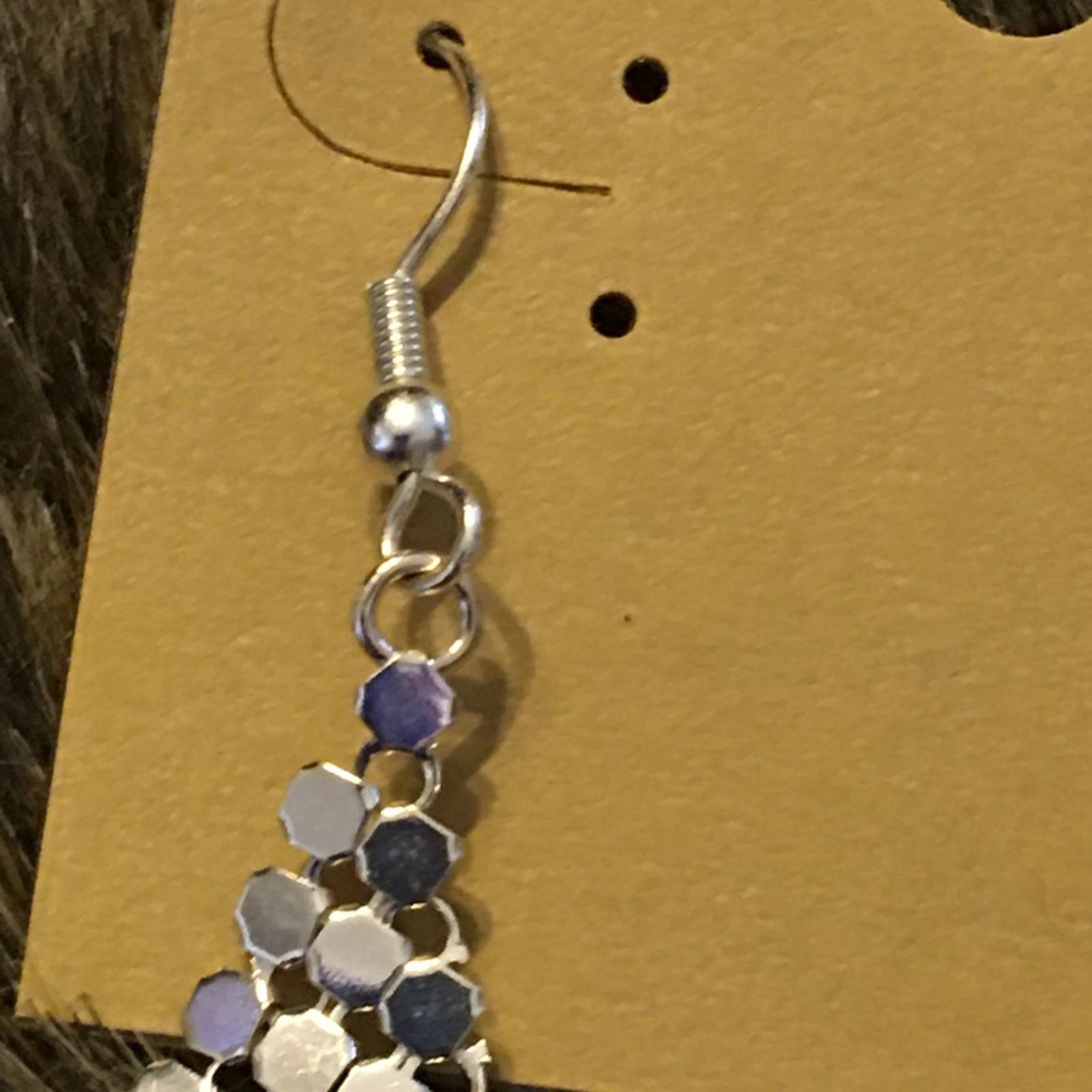Vintage Vintage 80s silver tone mesh rock star earrings Size ONE SIZE - 4 Thumbnail
