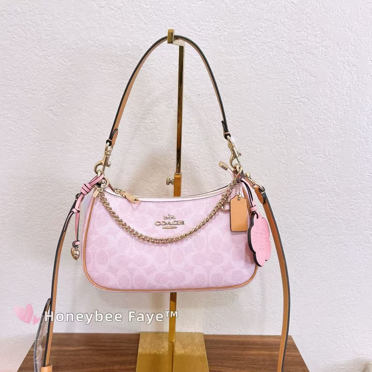 Coach Teri Shoulder Bag In Signature Canvas With Charms CEA20 Size ONE SIZE - 15 Thumbnail