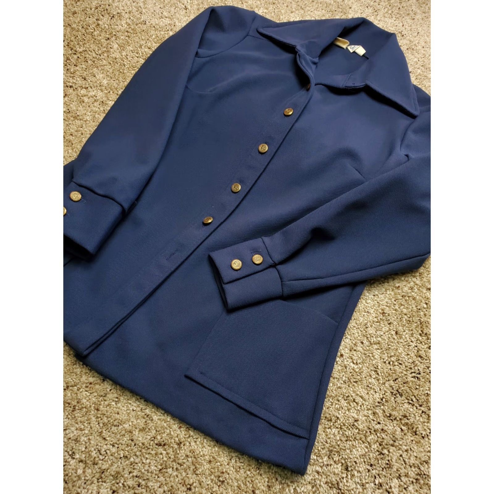 Sears VINTAGE Sears Jacket 14 Womens Blue Button Up Americana Retro 70s USA Size XL / US 12-14 / IT 48-50 - 2 Thumbnail