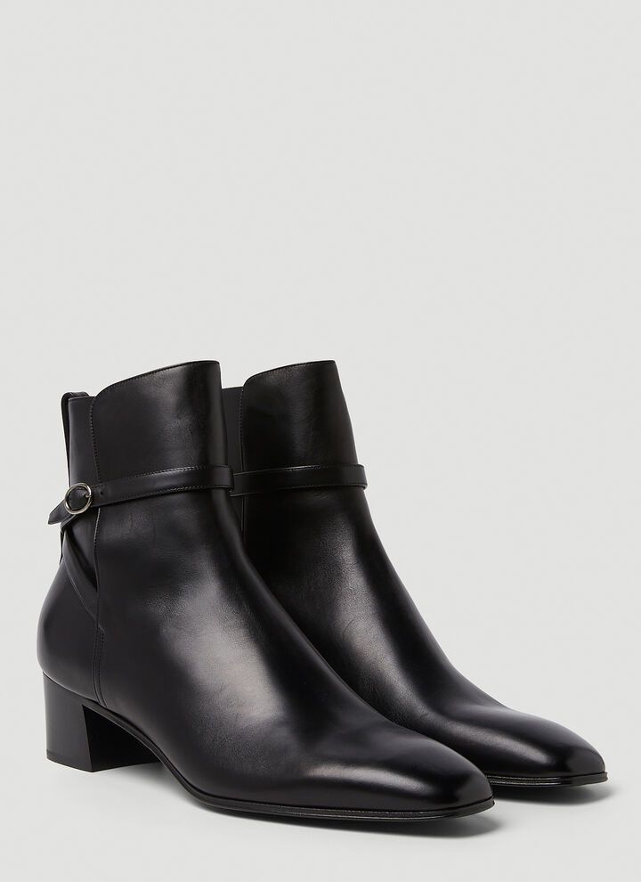 Saint Laurent Paris o1bcso1str1124 Terry Jodhpur Boots in Black Size US 12 / EU 45 - 2 Thumbnail