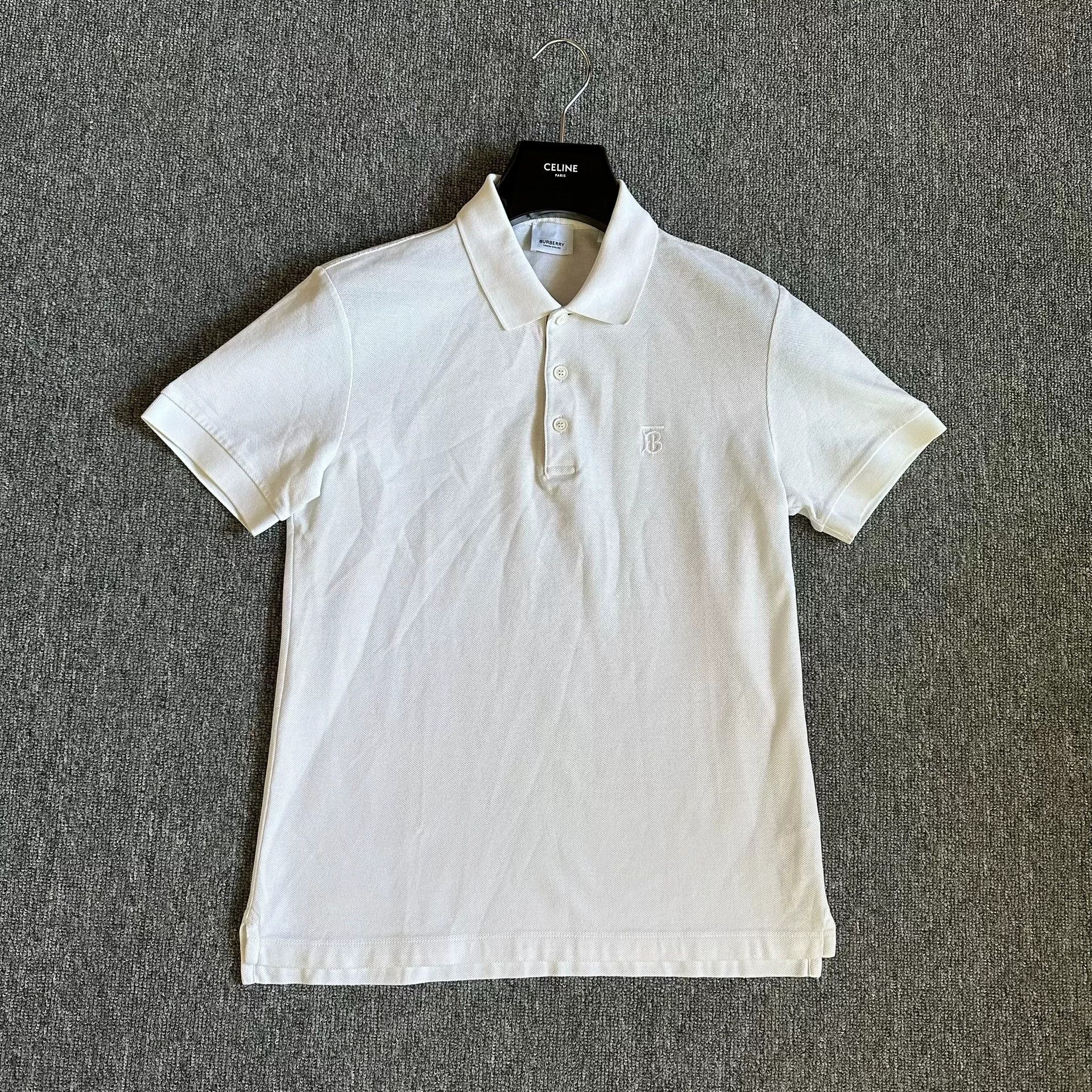 Burberry Burberry TB Embroidered Short Sleeve Polo Size US S / EU 44-46 / 1 - 1 Thumbnail