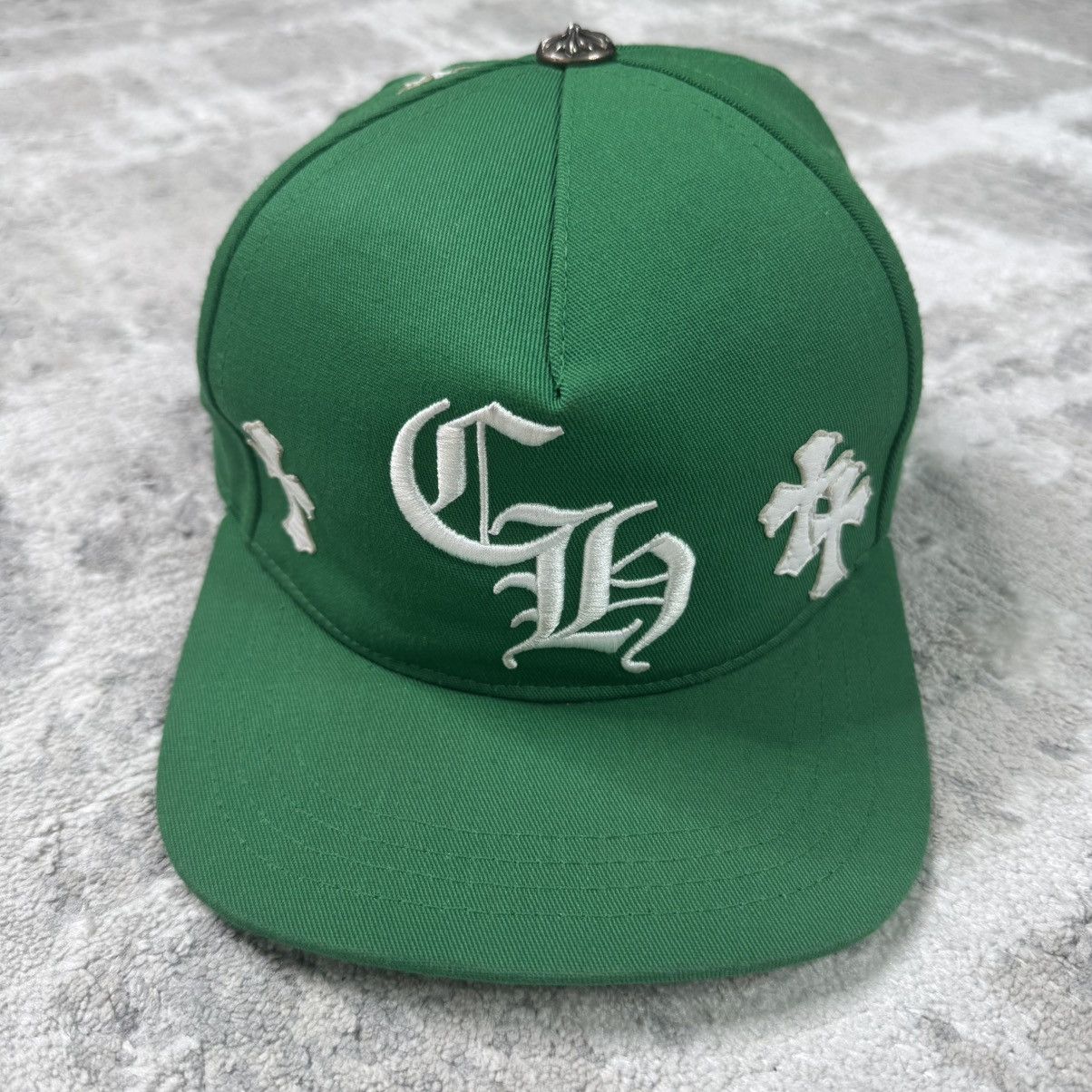 Chrome Hearts Leather cross patch baseball hat Size ONE SIZE - 1 Thumbnail