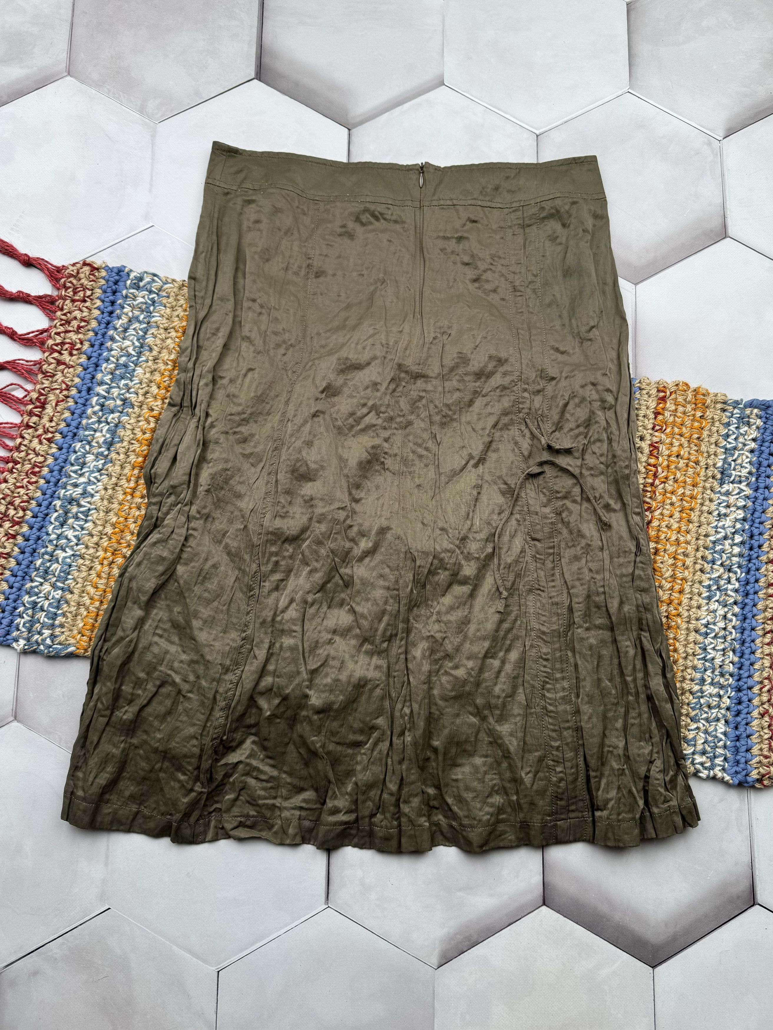 Japanese Brand Vintage Bondage Midi Skirt(E4) Size 30" / US 8 / IT 44 - 5 Thumbnail