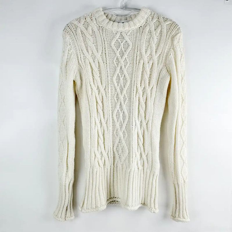 Thom Browne Thom Browne Cream Wool Sweater 0089 Size M / US 6-8 / IT 42-44 - 1 Thumbnail