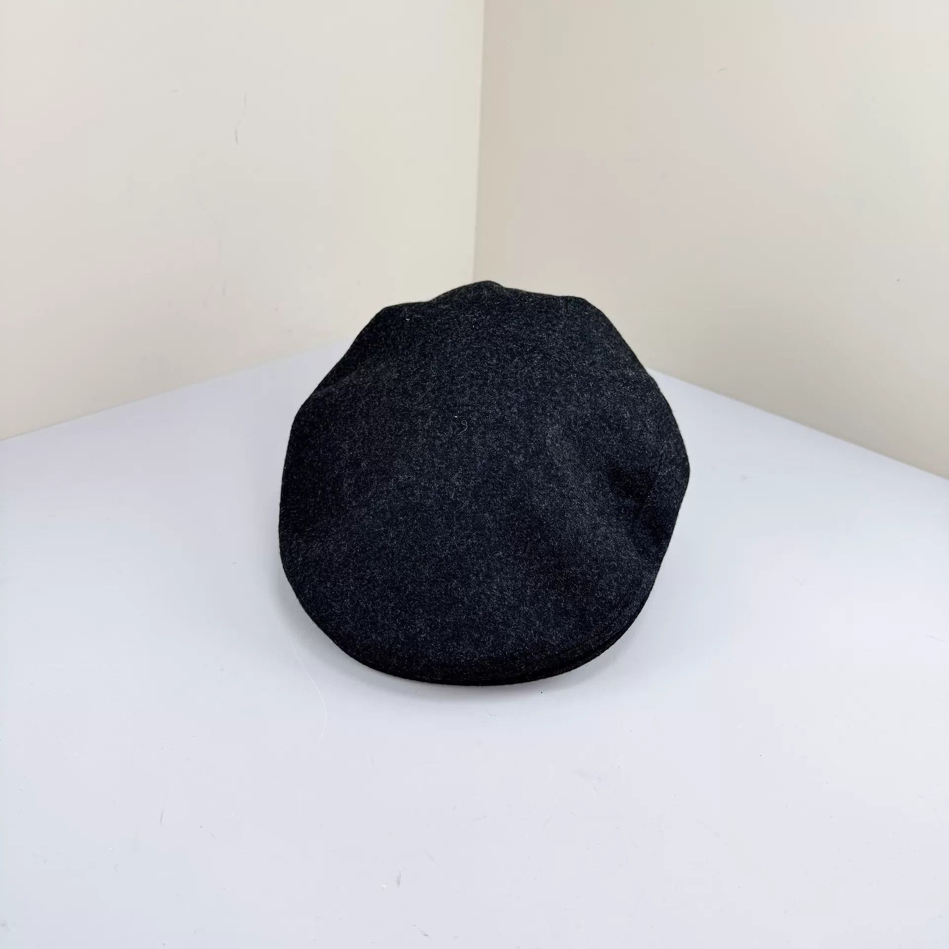 Hermes Hermes Black & Gray Wool Beret 58cm 98 New Size ONE SIZE - 2 Thumbnail