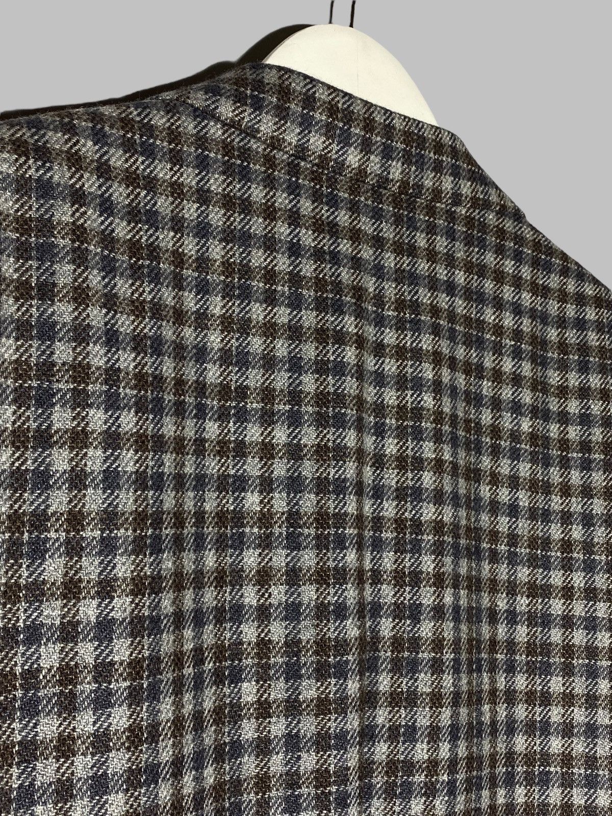 Ermenegildo Zegna Ermenegildo Zegna Soft-Constructed Checked Cashmere Blazer Size 48R - 20 Thumbnail