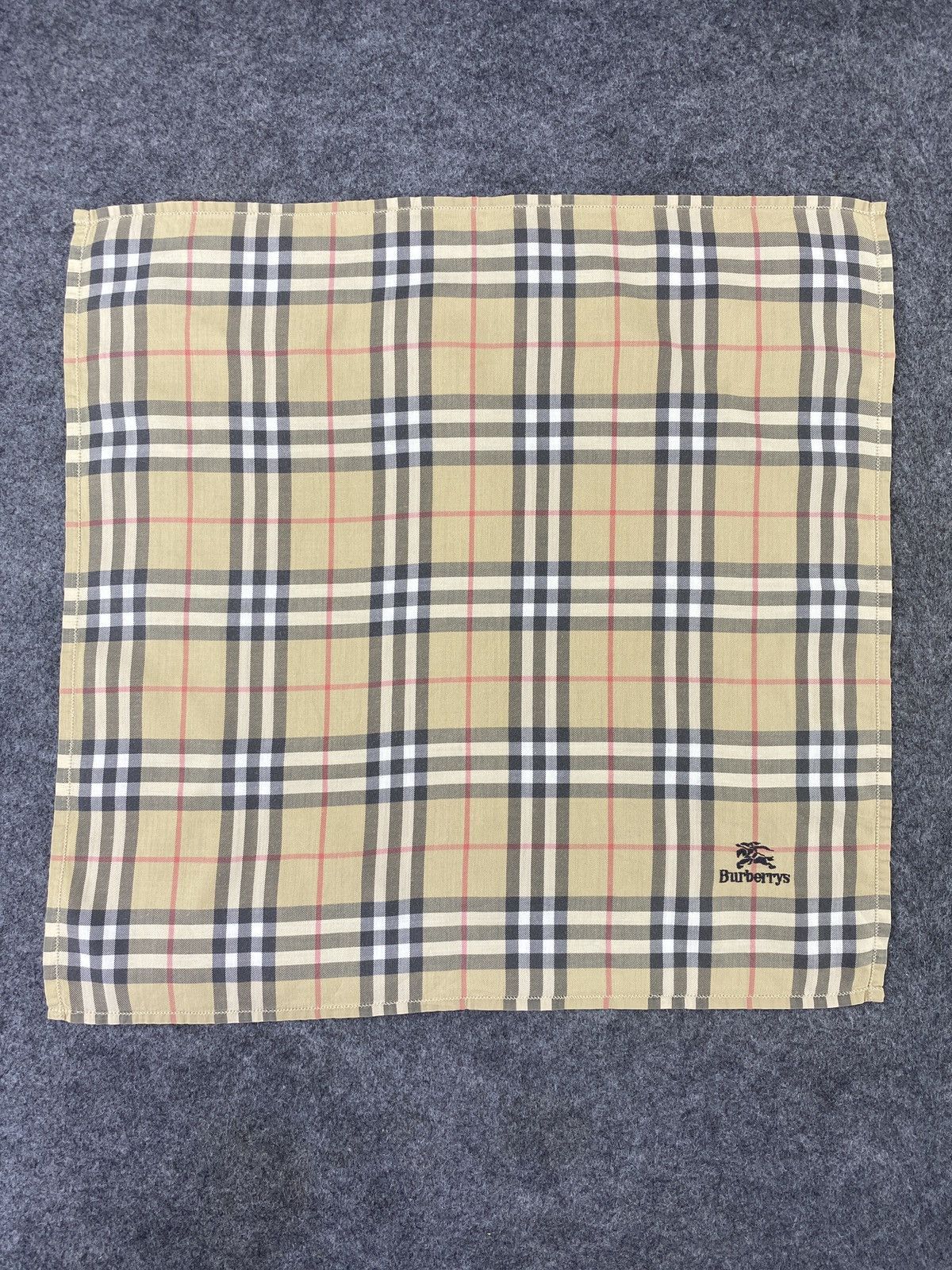 Burberry × Vintage Burberry Handkerchief / Bandana / Neckerchief-B098 Size ONE SIZE - 3 Thumbnail