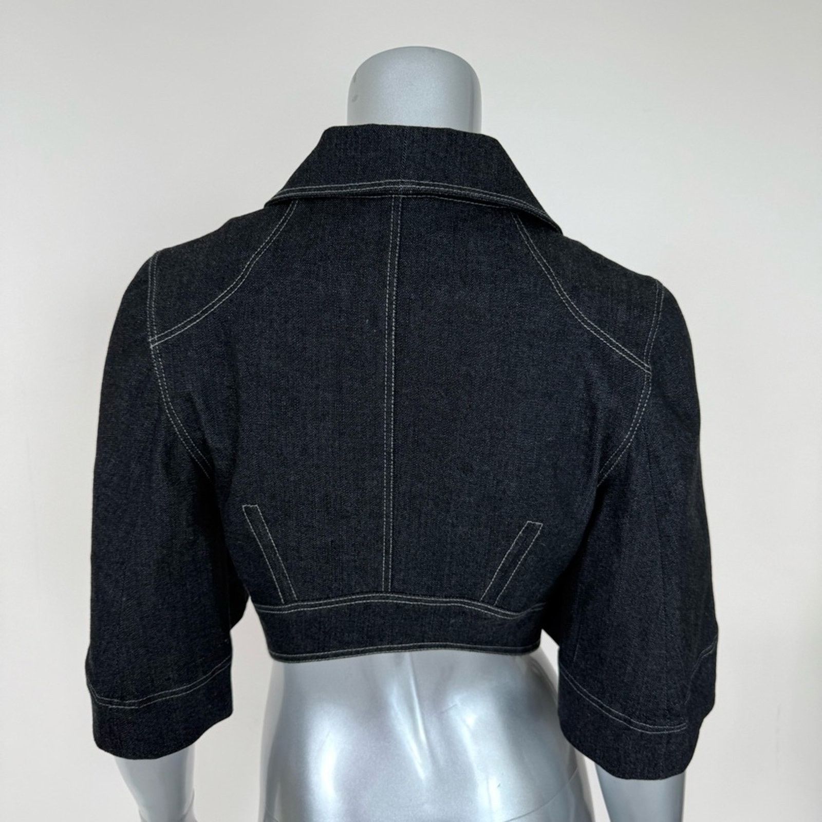 Zac Posen Zac Posen women crop jeans jacket size 8 US Size M / US 6-8 / IT 42-44 - 4 Thumbnail
