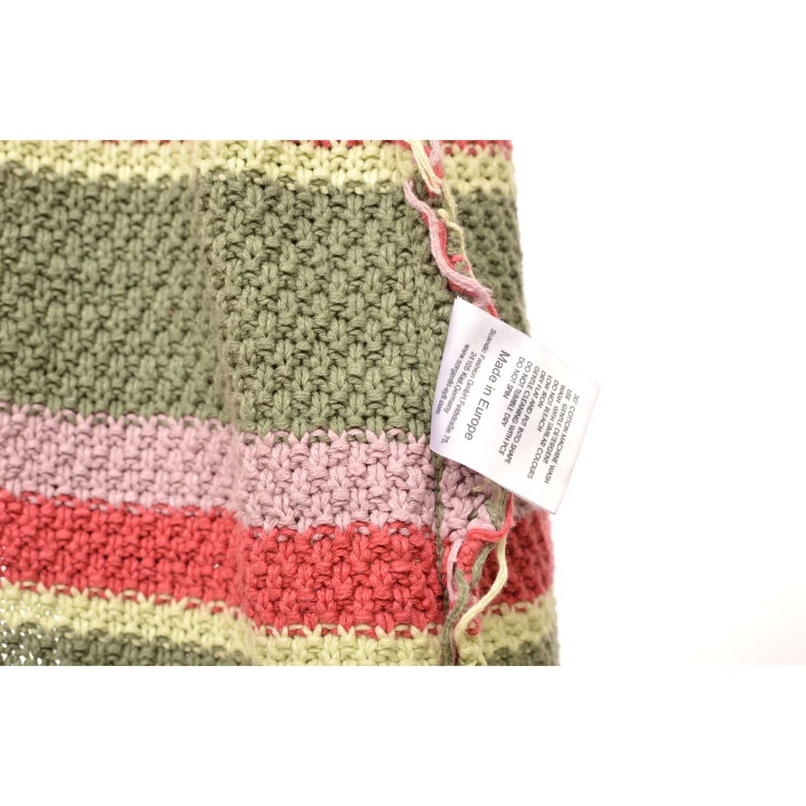 Vintage Sorgenfri Sylt Striped Hooded Cardigan XL Womens Knit Open Cotton Linen Blend Size XL / US 12-14 / IT 48-50 - 7 Thumbnail