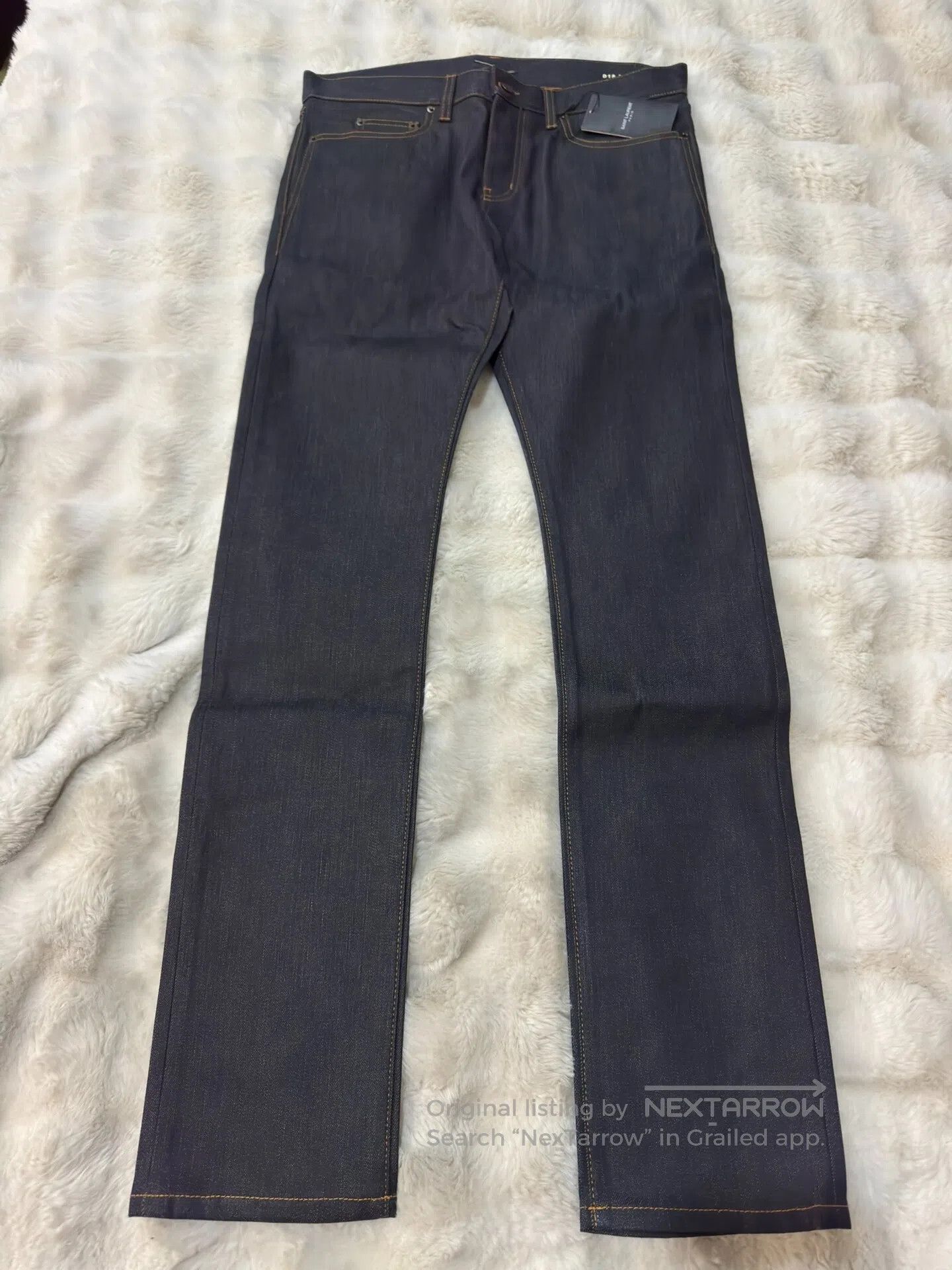 Saint Laurent Paris Saint Laurent Paris Dark Blue Slim Fit Men's Jeans| Size US 31 - 1 Thumbnail