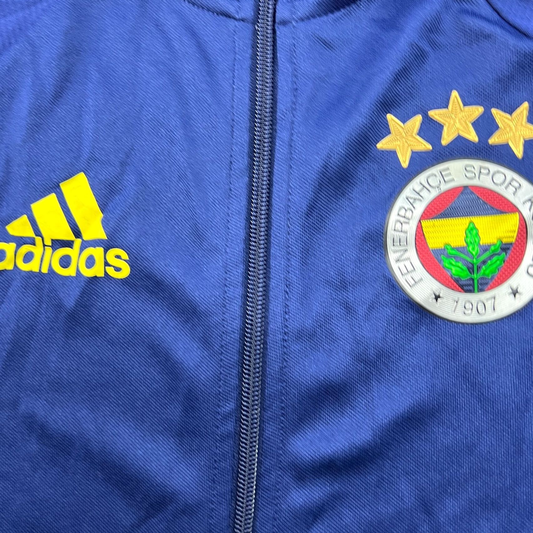 Adidas adidas Fenerbahce Track Jacket Small Football Jacket Drill Training Blue Mens Jacket Size US S / EU 44-46 / 1 - 4 Thumbnail