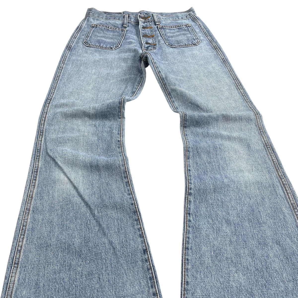 If Six Was Nine × Japanese Brand × Le Grande Bleu (L.G.B.) Y2k Georgia Love Bell Bottons Flared Jeans Bootcut Lgb Goa Size 28" / US 6 / IT 42 - 4 Thumbnail