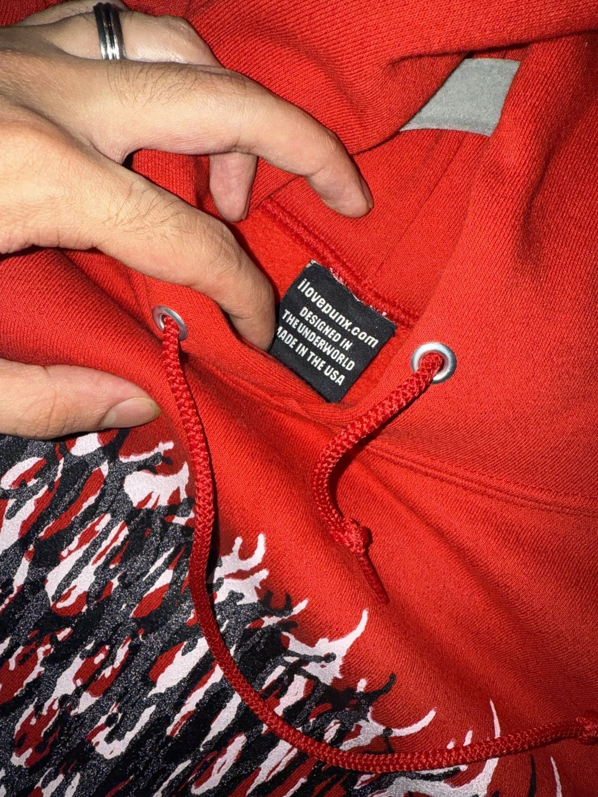 Other × Vintage 1 of 1 ilovepunx.com “Murder Red” hoodie Size US L / EU 52-54 / 3 - 7 Thumbnail